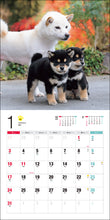 画像をギャラリービューアに読み込む, 2027年カレンダー 柴犬