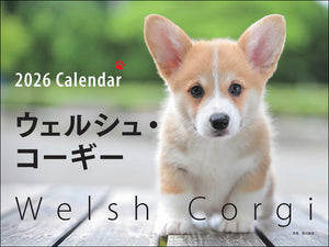 2026年カレンダー ワイド判　ウェルシュ・コーギー