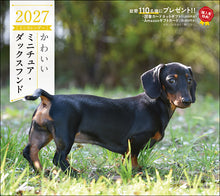 画像をギャラリービューアに読み込む, 2027年カレンダー かわいいミニチュア・ダックスフンド

