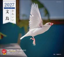 画像をギャラリービューアに読み込む, 2027年カレンダー かわいい文鳥
