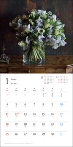 2026 Calendar French Style Flower